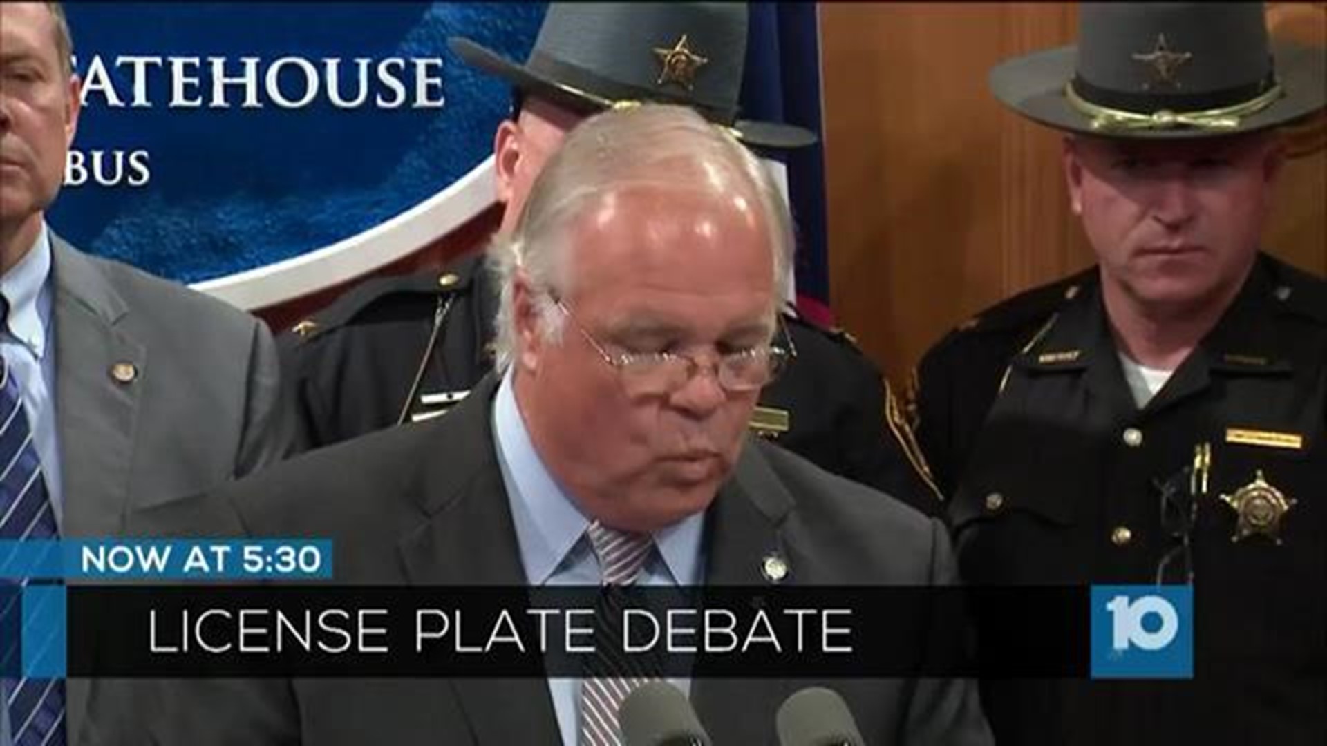 Lawmakers say getting rid of front plate is bad for Ohio
