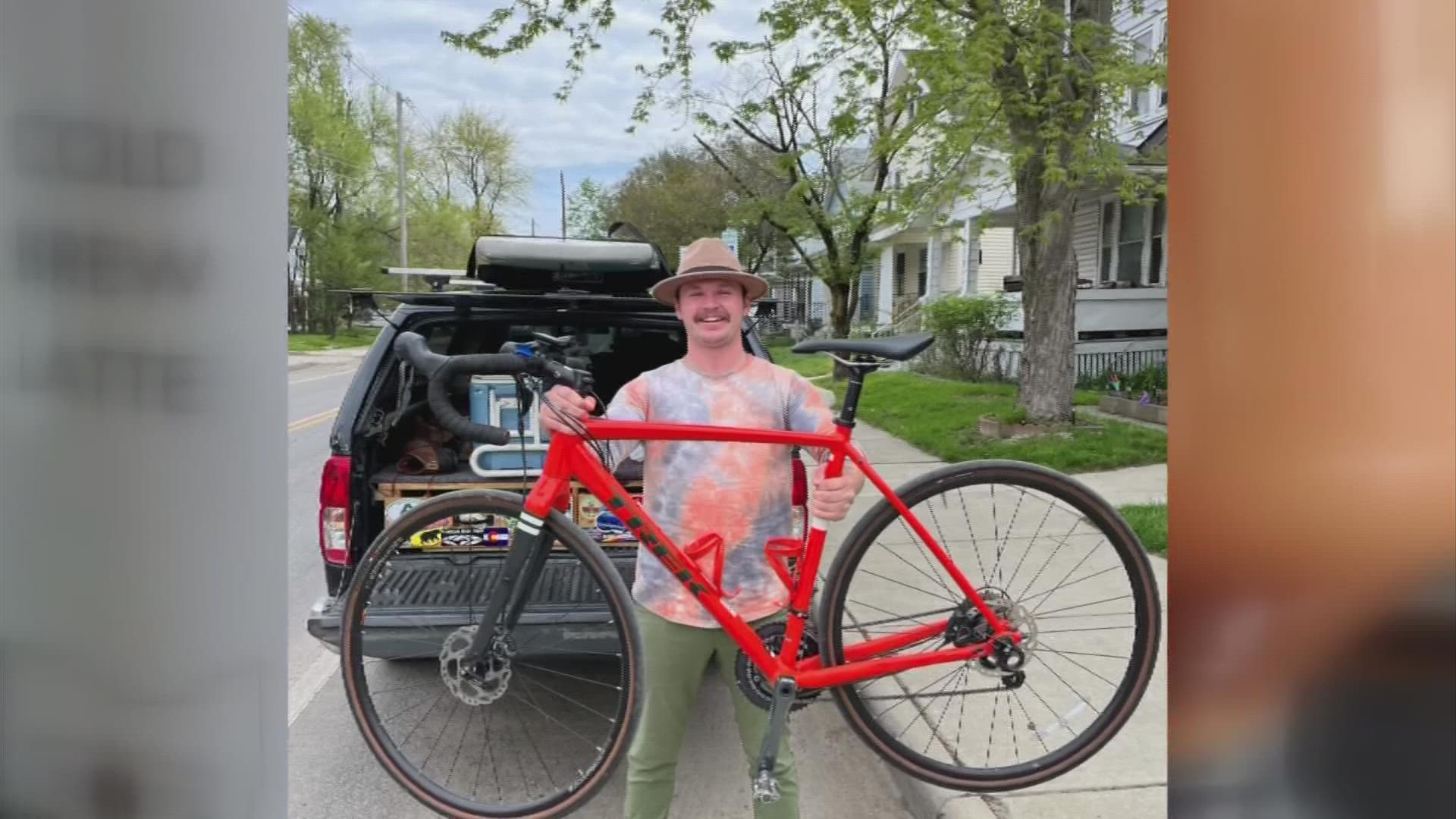 Jennings Java had its bike stolen on Tuesday. The bike was returned less than two days later after the community helped.