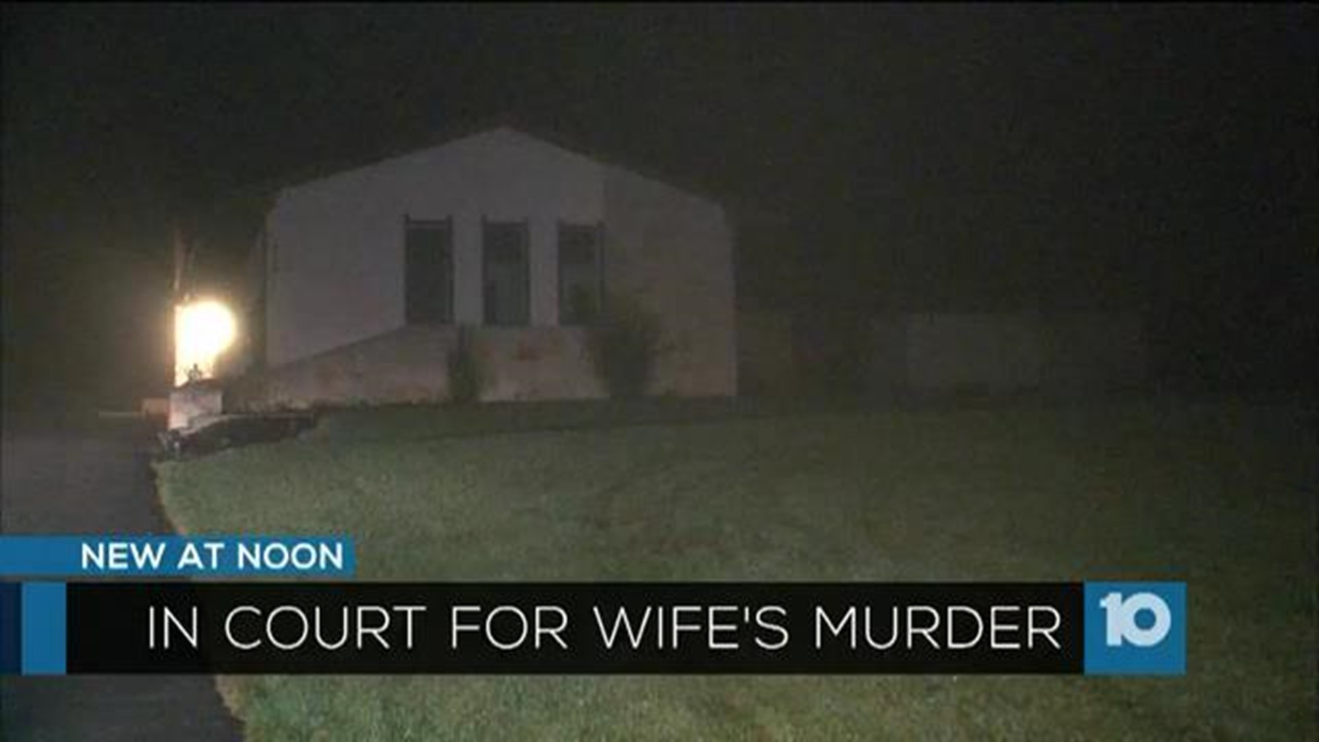Charged with his wife's murder