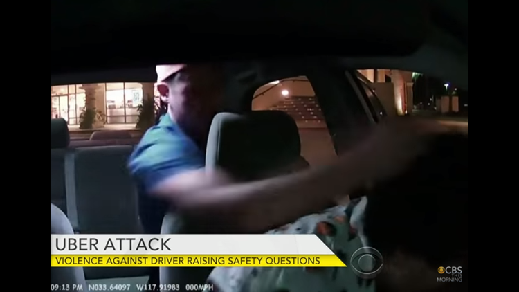 Video Camera Captures Vicious Assault Of Ca Uber Driver By Passenger 8389