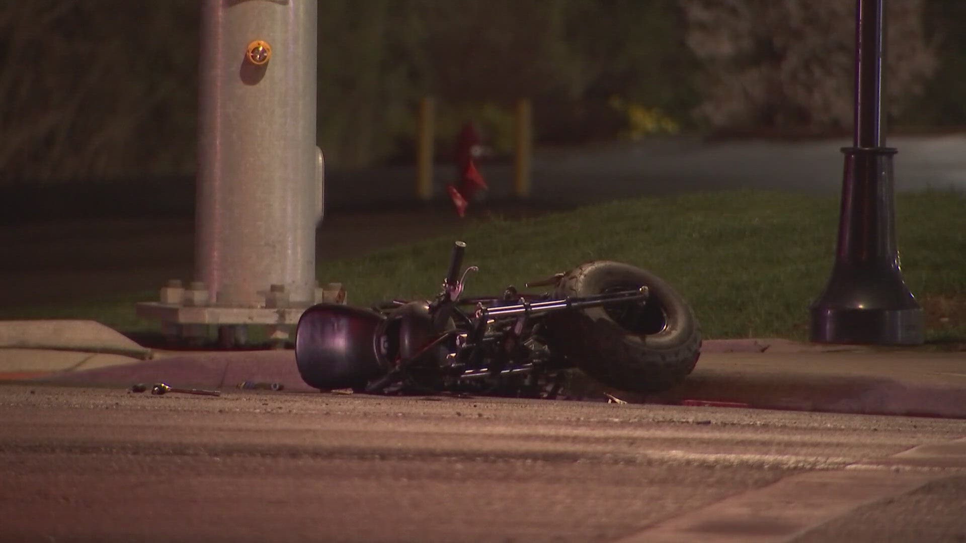 The minibike was not legal to ride in the street and had no lights, detectives said. Several witnesses said that the rider was driving recklessly.