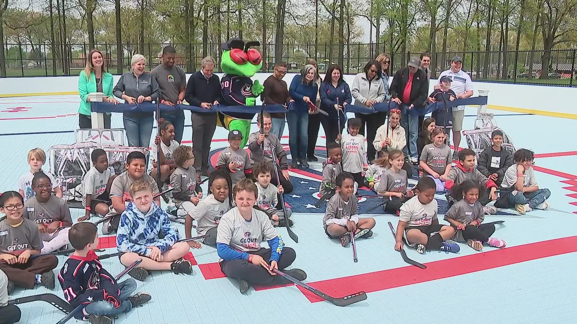 The rink was unveiled on Saturday during a ribbon-cutting ceremony at the John Bishop Memorial Park.