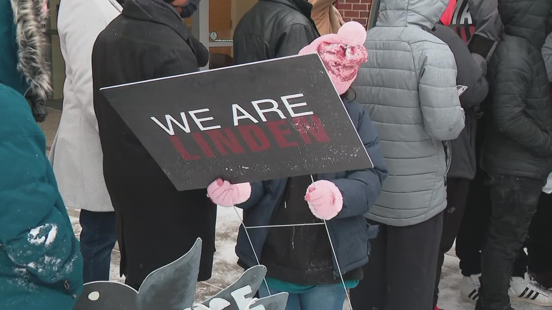 Despite the snow, the "We Are Linden" group came out to celebrate the legacy of Dr. Martin Luther King Jr.