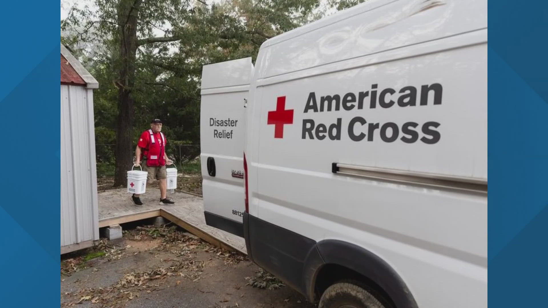 The American Red Cross is working with local officials to ensure everyone in shelters get what they need and is taken care of.