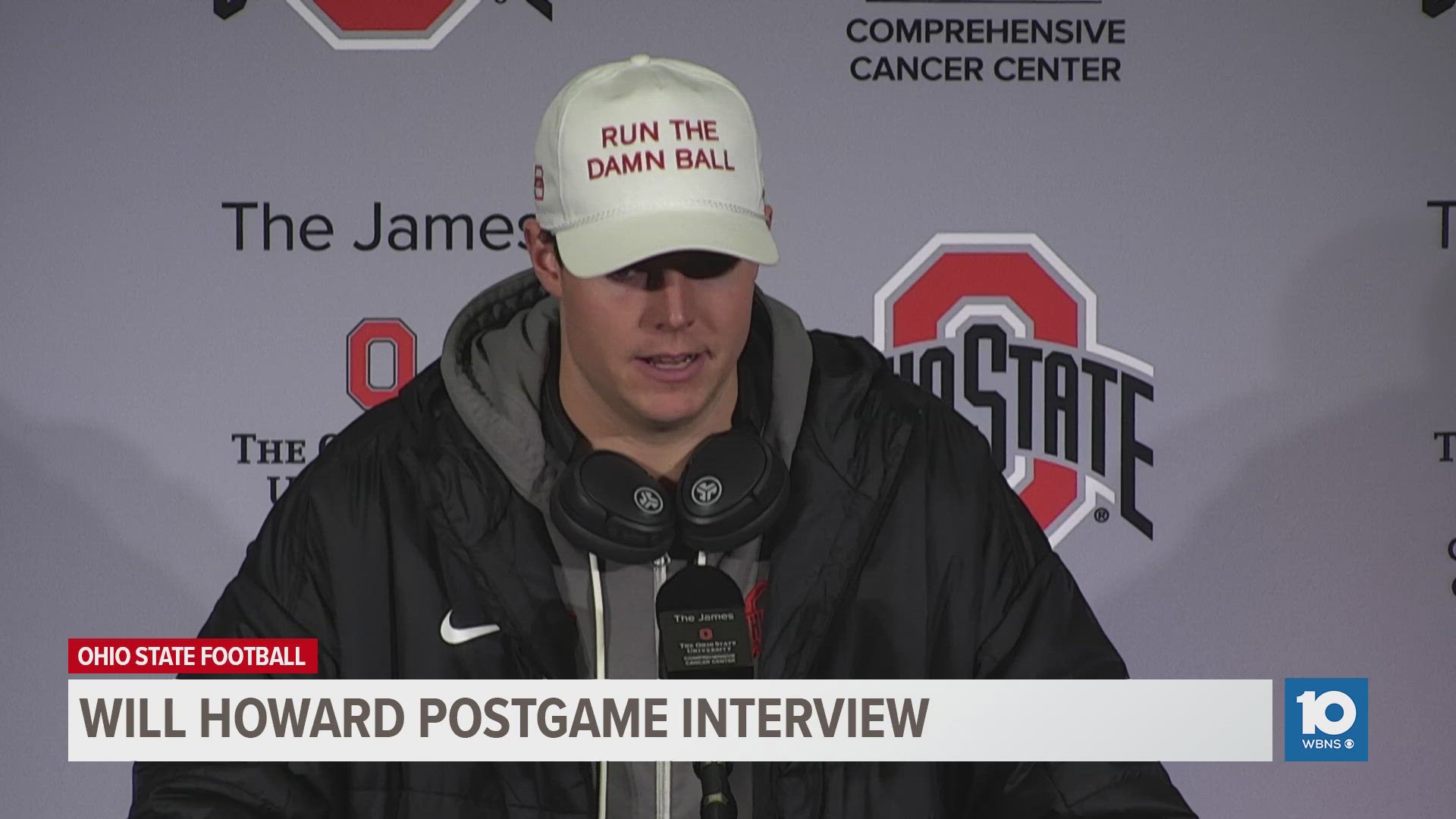 Quarterback Will Howard discusses Ohio State's 38-15 win over Indiana.