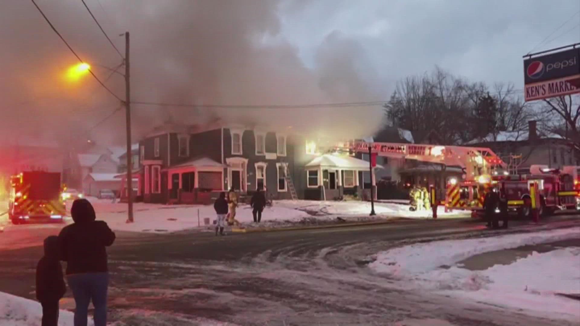 An assistant chief with the Newark Fire Department said the fire happened at 16 West Oak Street around 5:30 p.m.