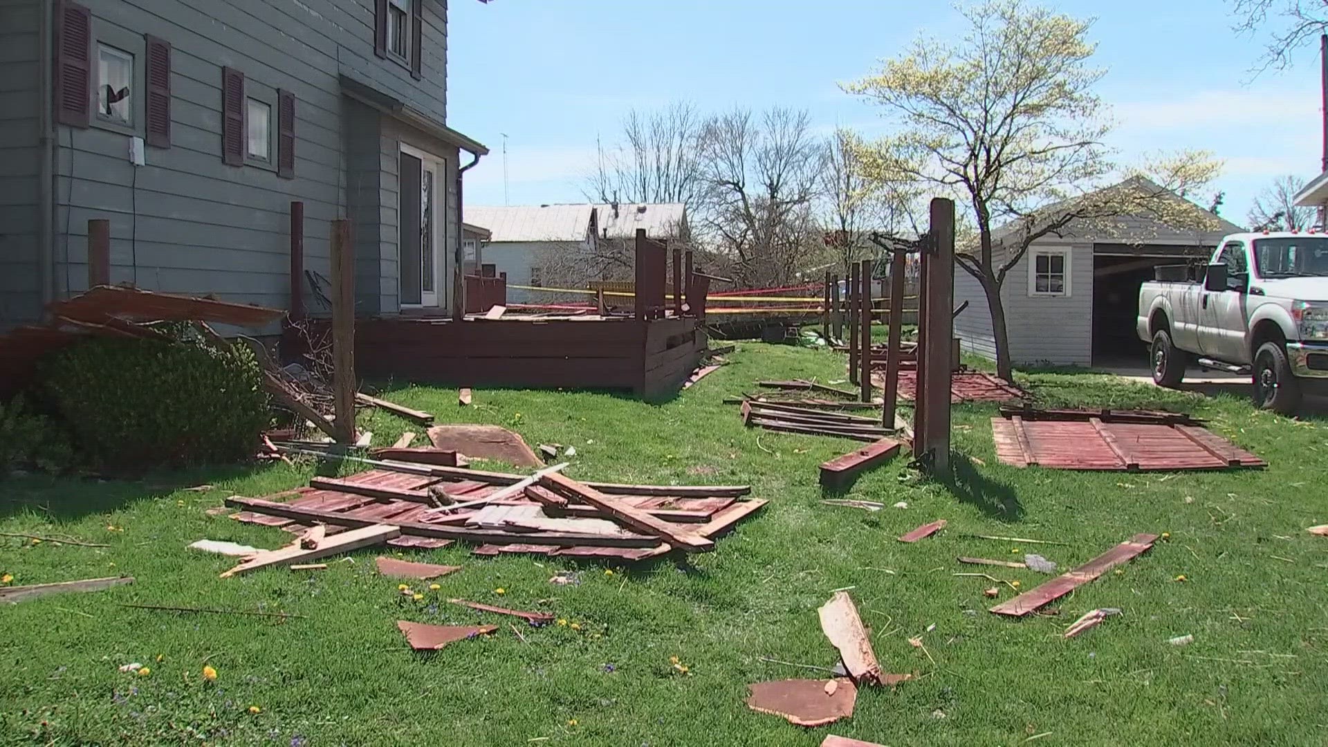 Cleanup is underway in Bucyrus after the National Weather Service confirmed an EF1 tornado with wind gusts up to 110 mph hit the area on Wednesday.