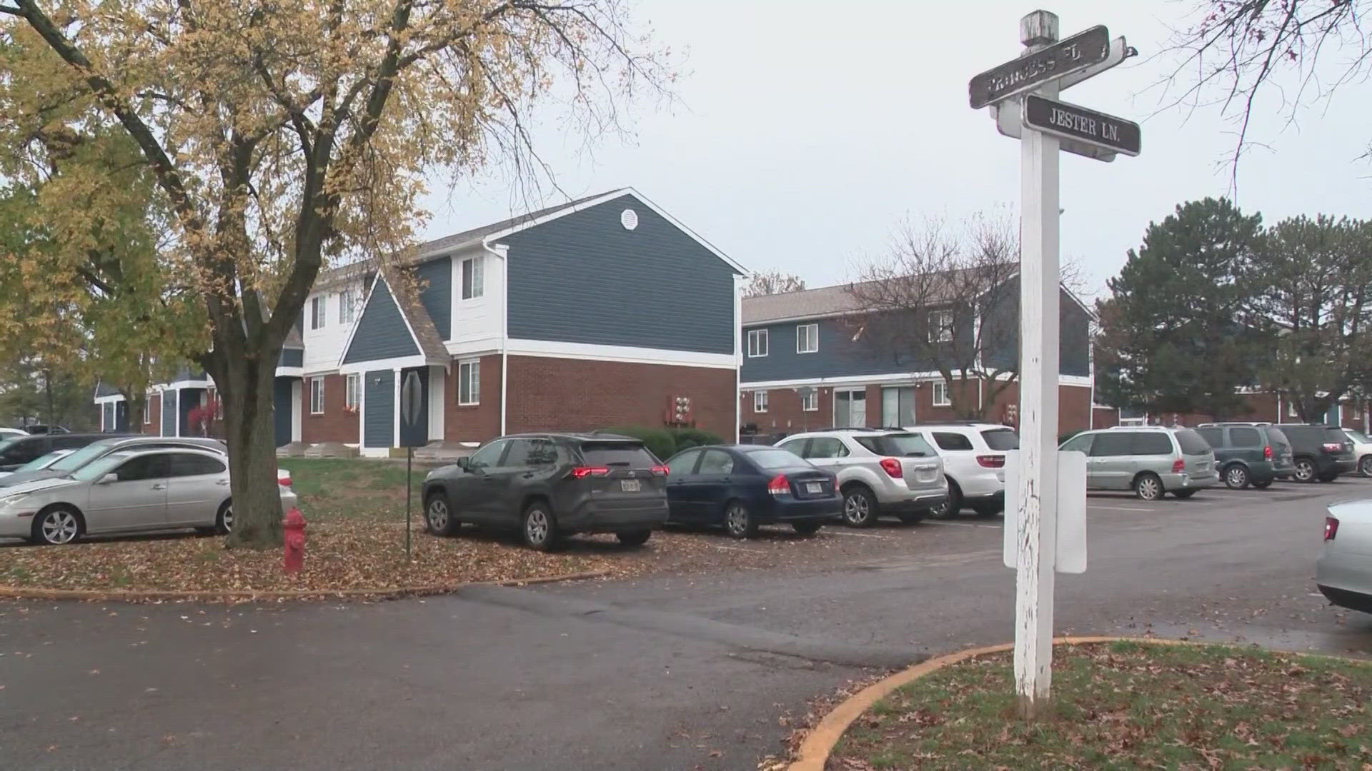 A 39-year-old man was shot after witnesses said he to stop a suspect from breaking into vehicles at an apartment complex in northeast Columbus on Wednesday.