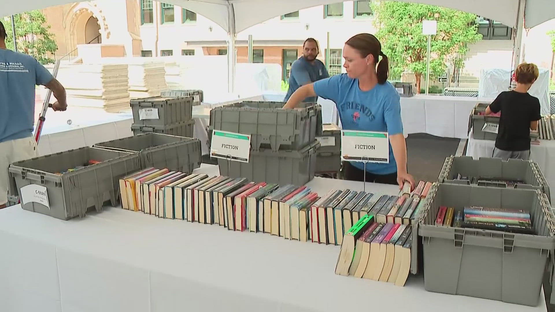The Columbus Book Festival is a two-day event that celebrates a community of book lovers inside Main Library and outside in Topiary Park.