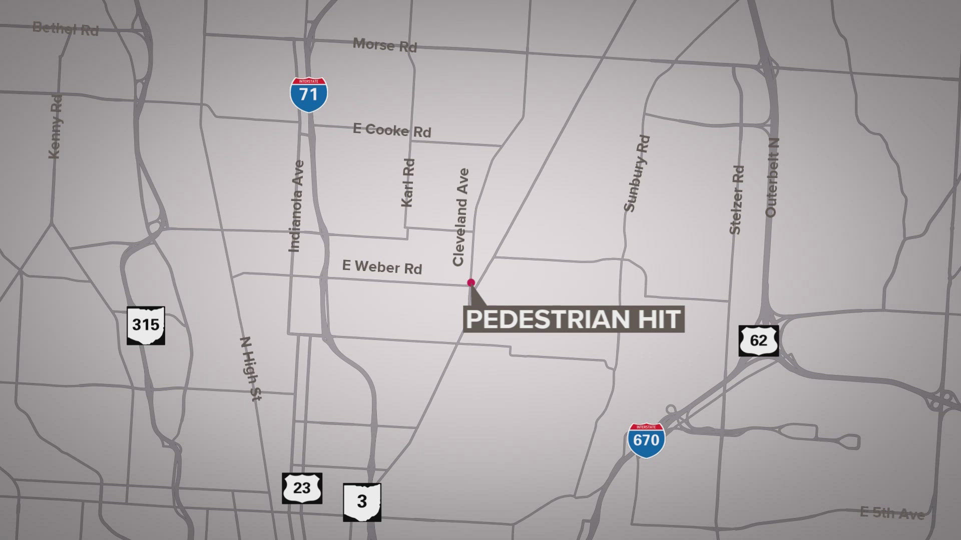 The driver of the dark-colored sedan did not stay at the scene.