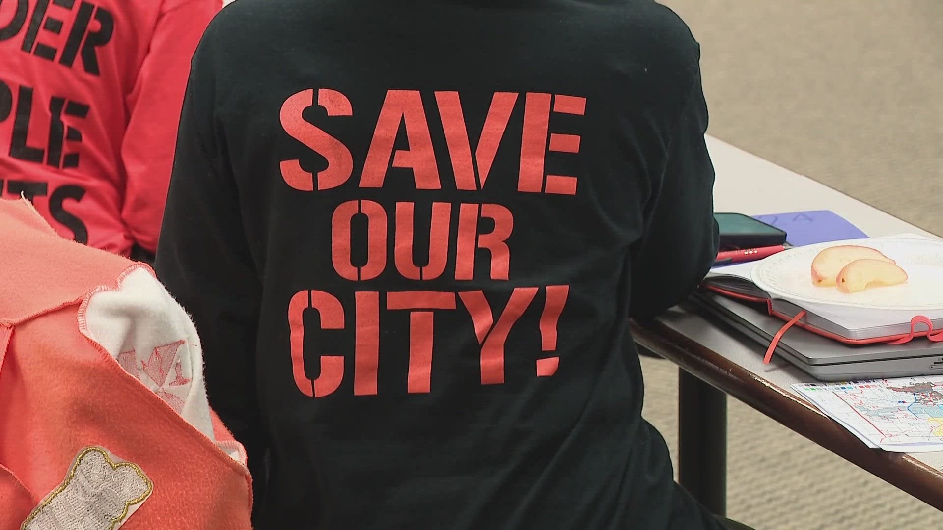 Members of the community met to discuss the data from recent years on homicides and felonious assaults to work toward a goal of reducing crime this year.