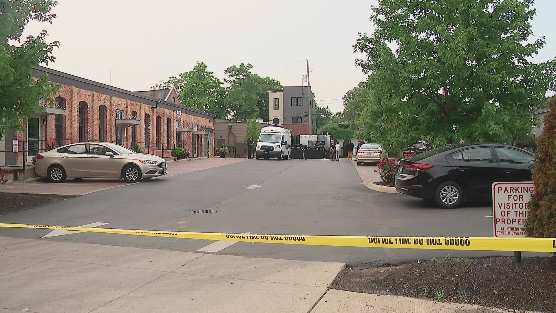 Police are asking for help identifying three people who may be involved in the death of a man who was found dead by a dumpster in the Italian Village Monday morning.