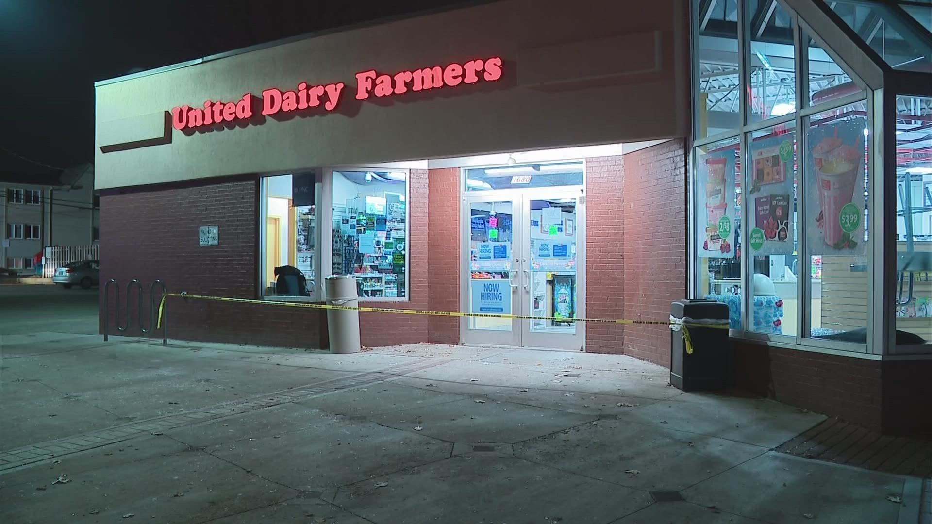 Police said the robbery happened at the UDF store located at 1680 North High Street near 12th Avenue around 6:30 p.m.