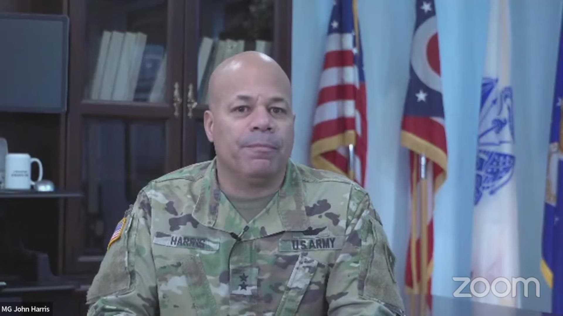 Officials with the Ohio Department of Health and the National Guard detailed the steps being taken to combat a rising number of COVID-19 hospitalizations.