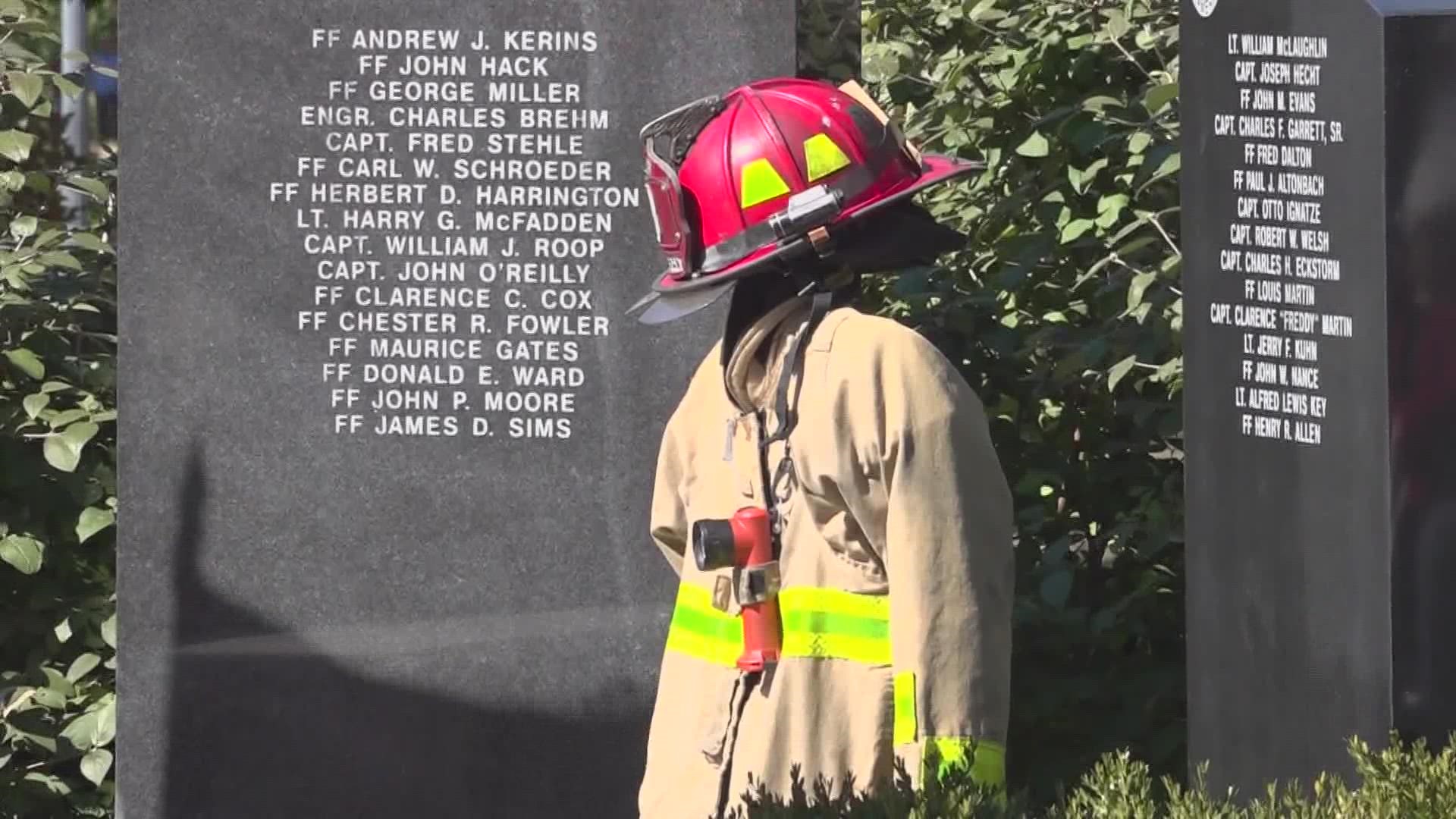 During an annual memorial service, the Columbus Division of Fire honored the 41 lives lost this year.