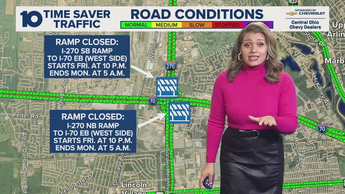 Ramp closures on I-270 in west Columbus to impact traffic this weekend ...