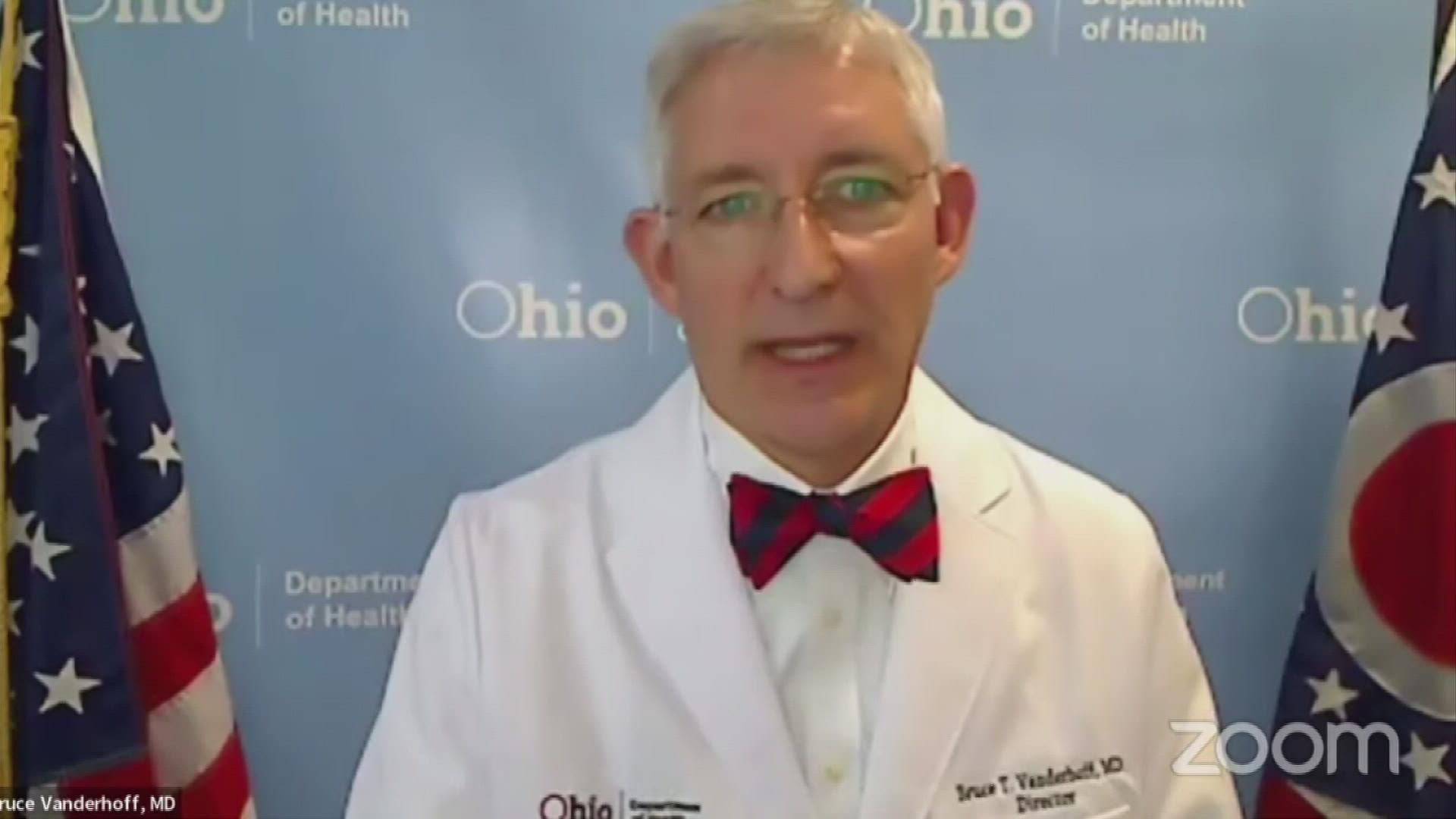 Currently, 582 Ohioans are hospitalized with the virus; a substantial drop compared to the more than 6,700 being treated in hospitals in January.
