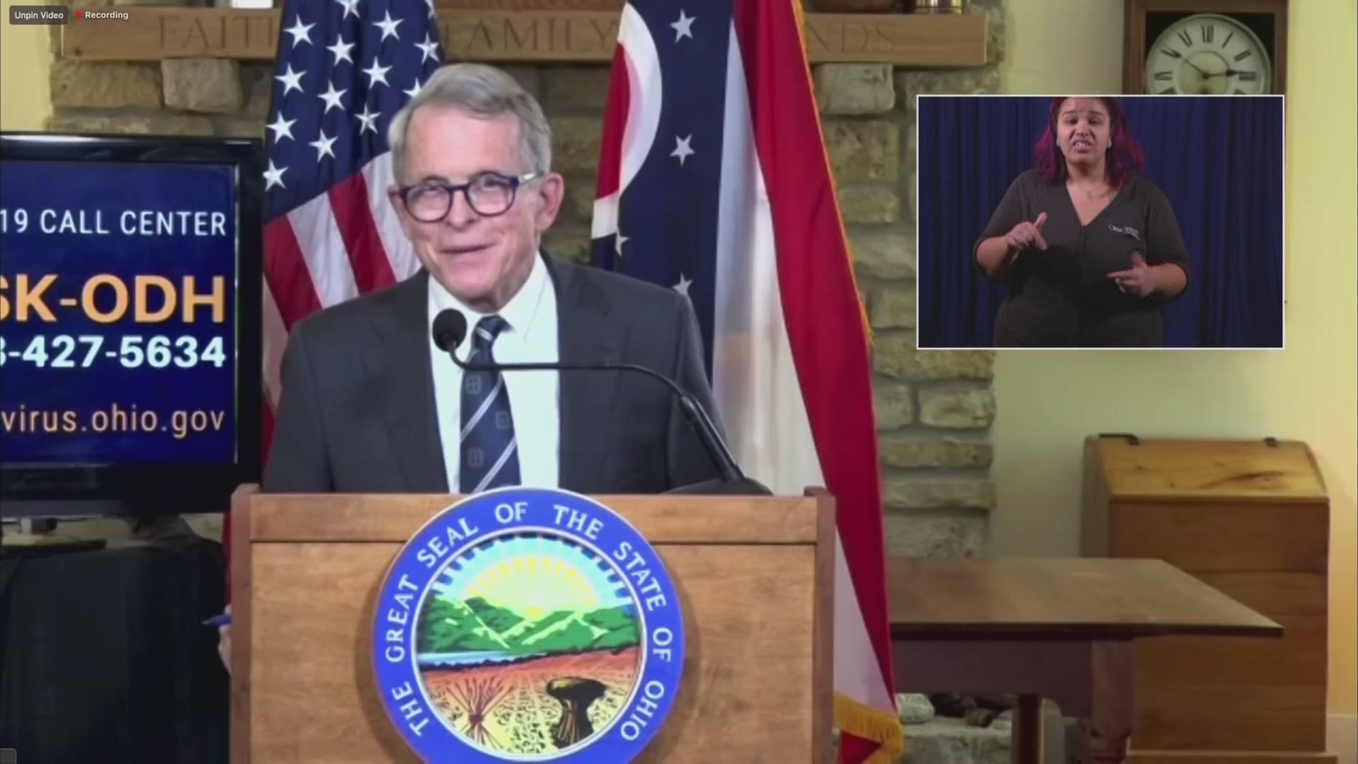 The governor gave reaction to the calls for his impeachment on Tuesday afternoon.