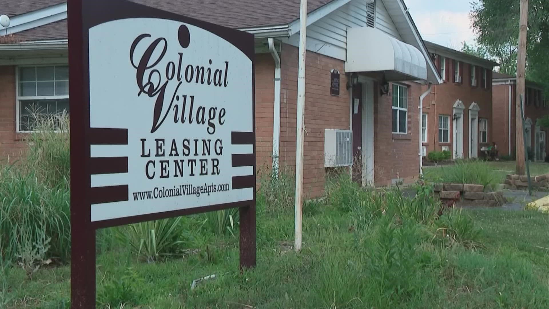 The Colonial Village Apartments, located off East Livingston Avenue, was declared a public nuisance in August 2021.