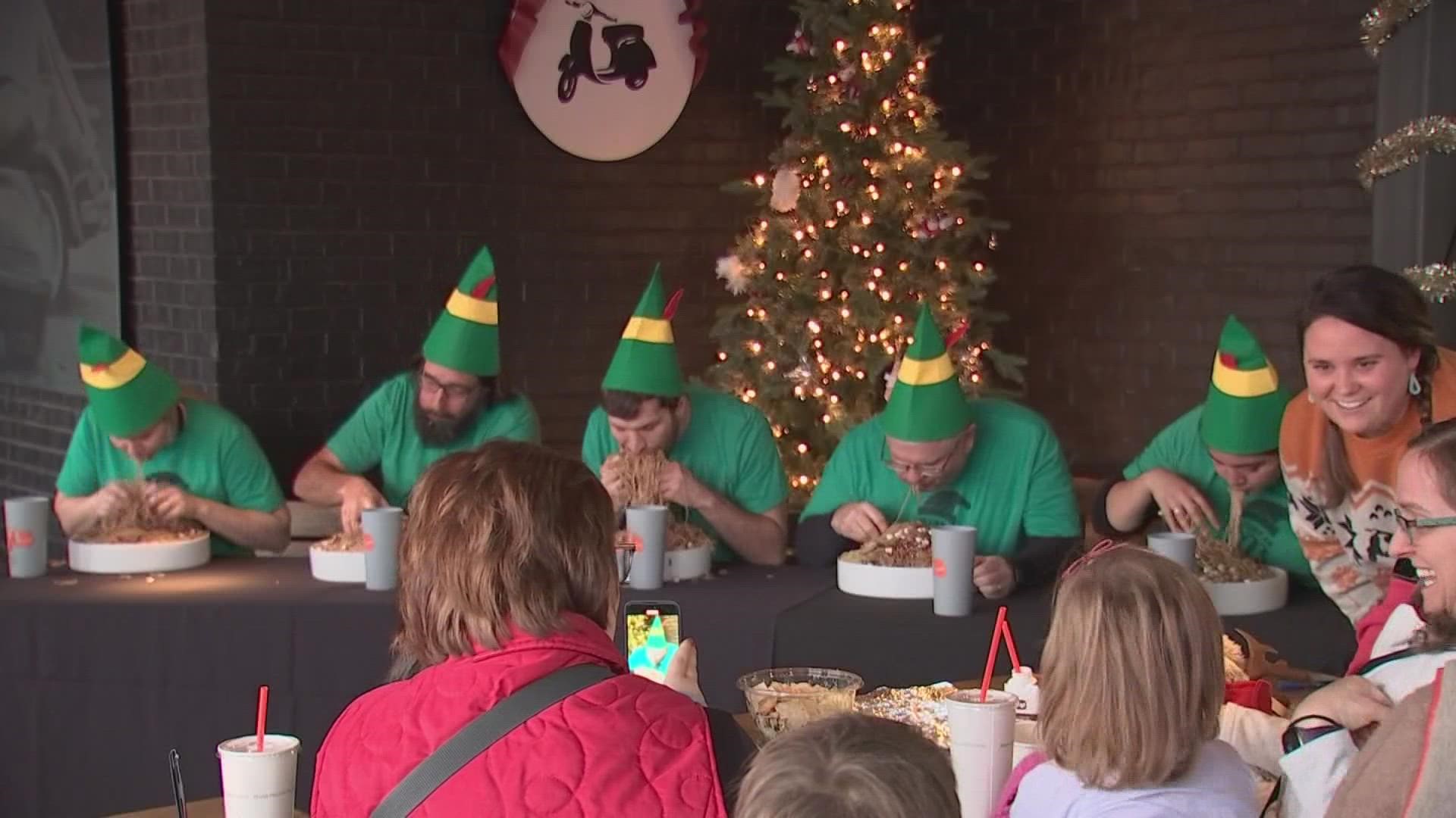 The contest was inspired by the movie "Elf."