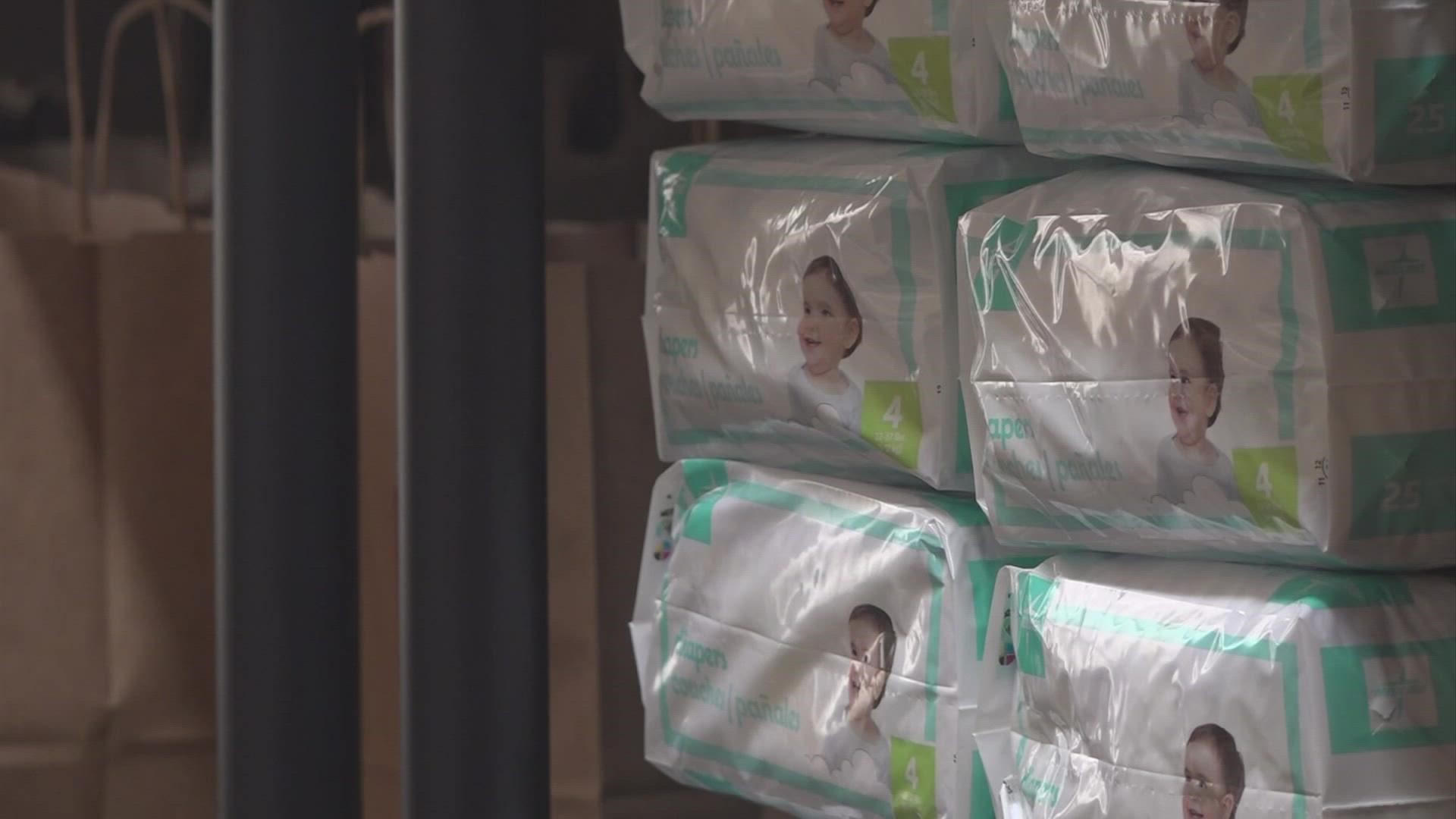 The Little Bottoms Free Store gives out baby items to families in need every Thursday. Their work is even more necessary with shortages across the country.