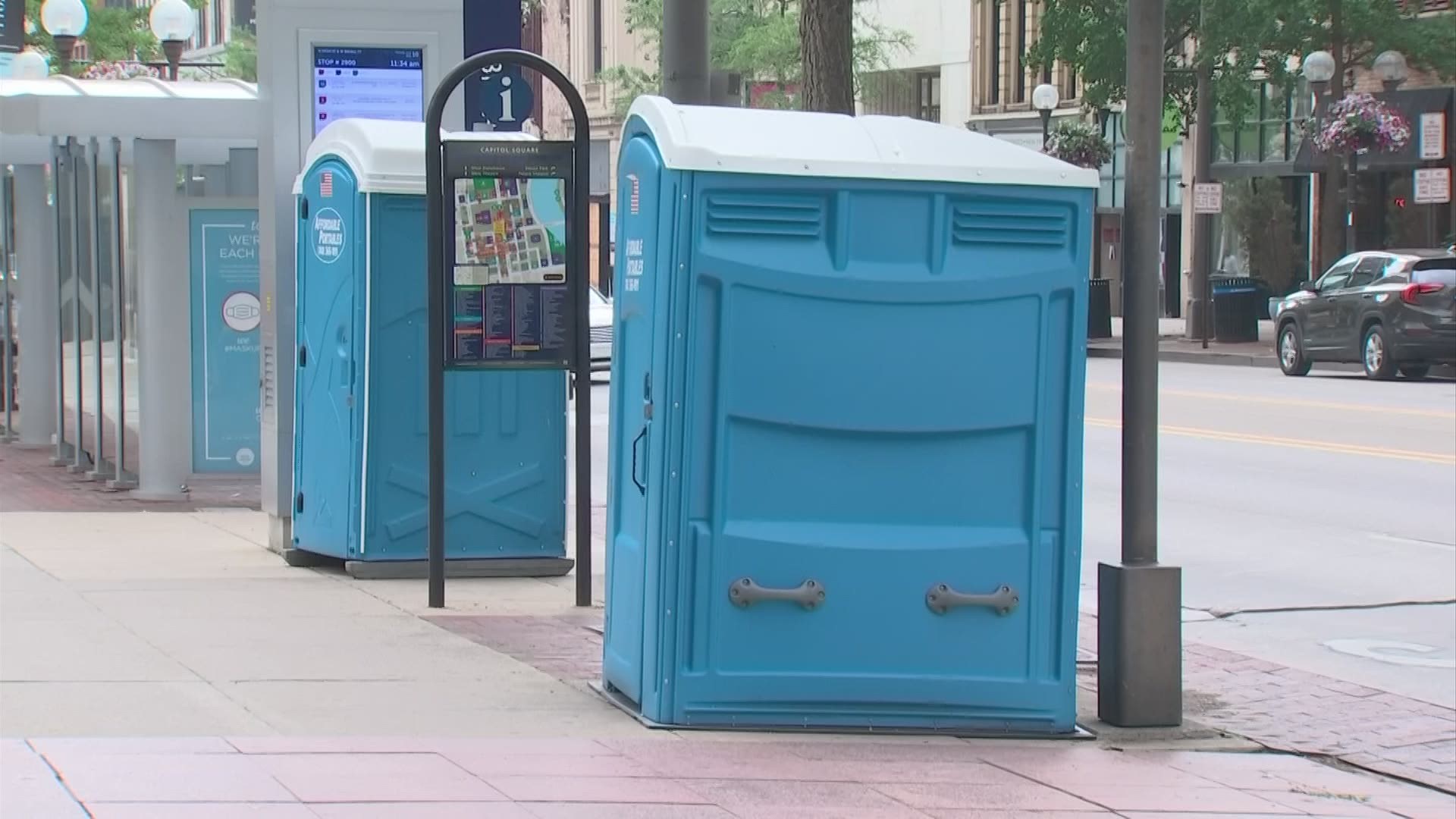 The city says not having access to public restrooms is a public health issue, especially during the pandemic.