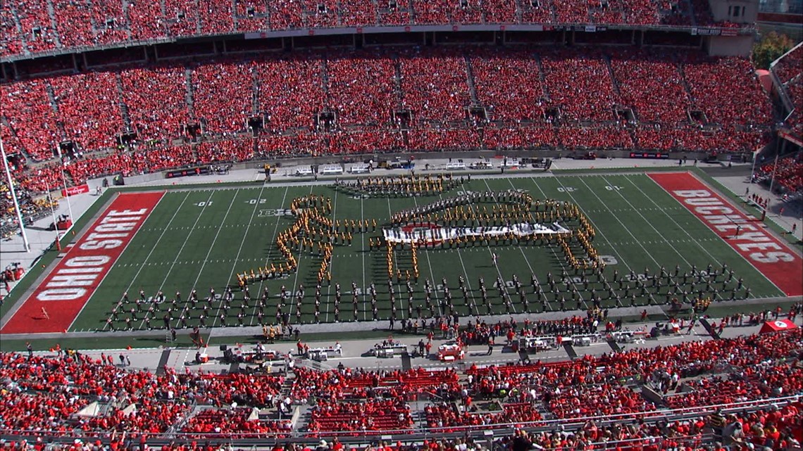 A Tribute to Elton John: Ohio State, Iowa marching bands join forces to