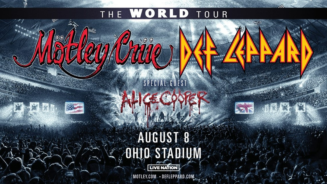 Def Leppard, Mötley Crüe performing at Ohio Stadium in August