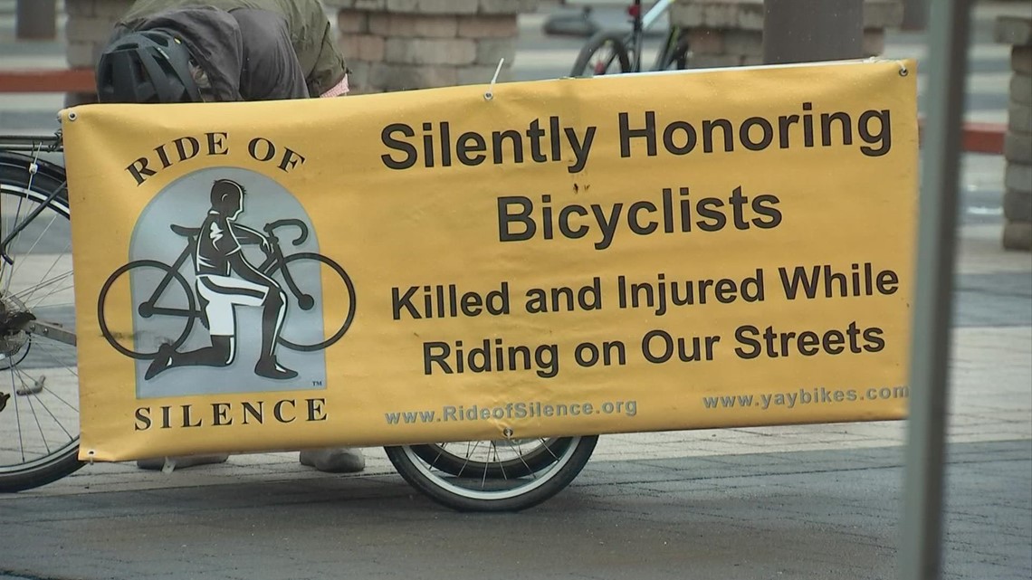 'Ride For Silence' event held in Columbus to honor bicyclists hit, killed on public roads