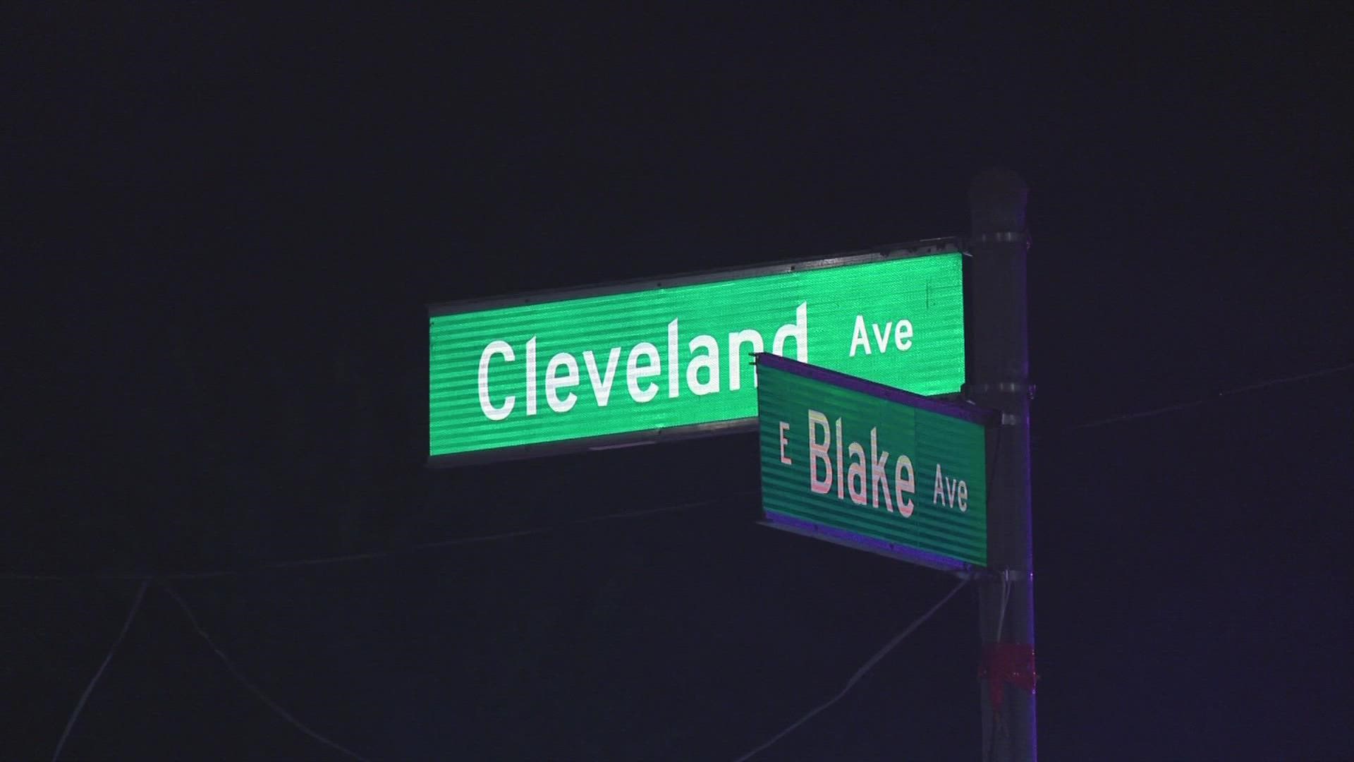 The shooting happened around 1:40 a.m. in the 2100 block of Cleveland Avenue.