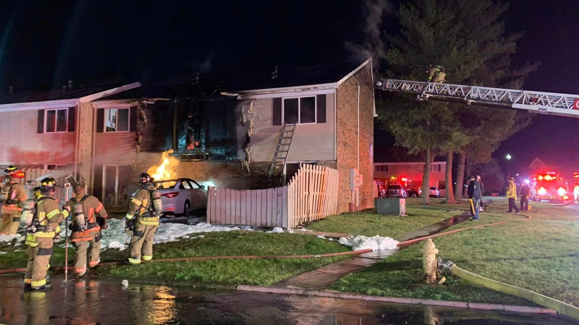 Police: Fire at Reynoldsburg apartment started from car crash | 10tv.com