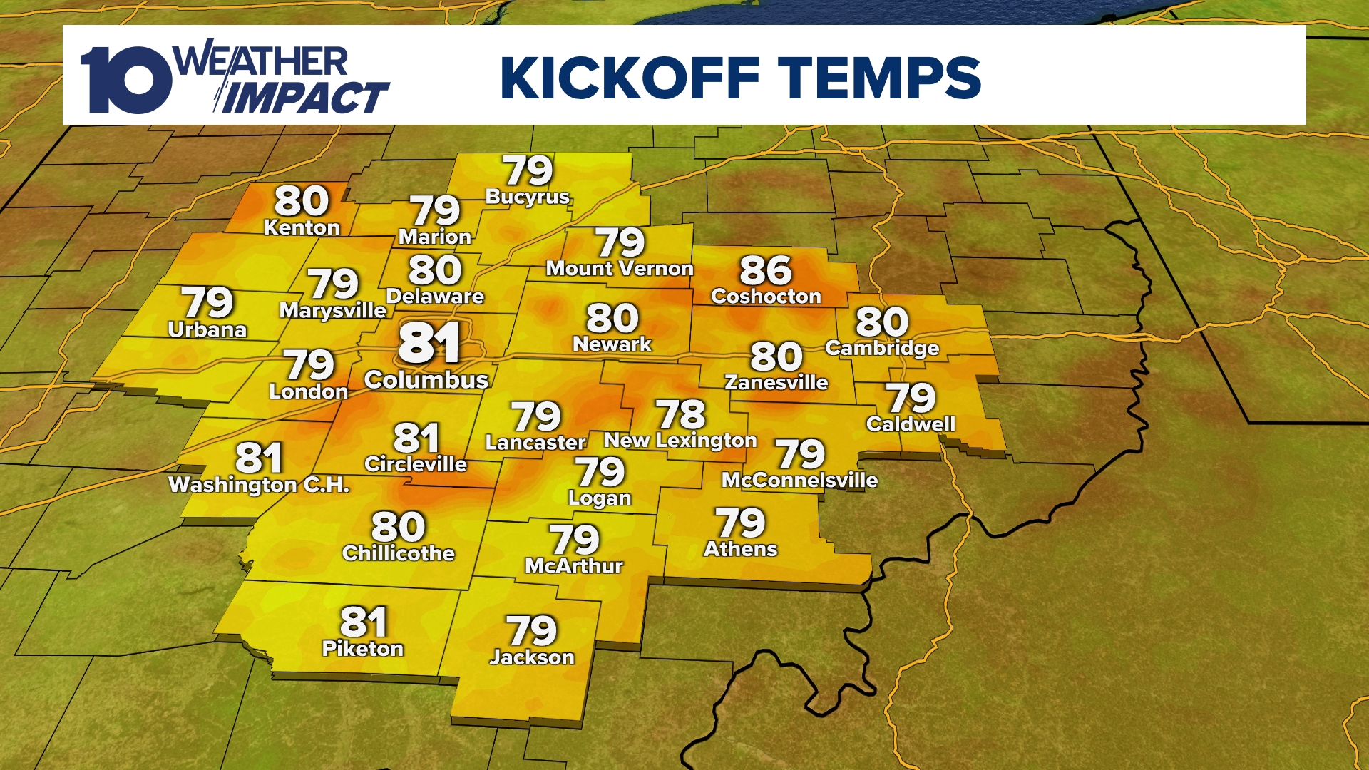 Central Ohio high school football forecast | Aug. 22 | 10tv.com