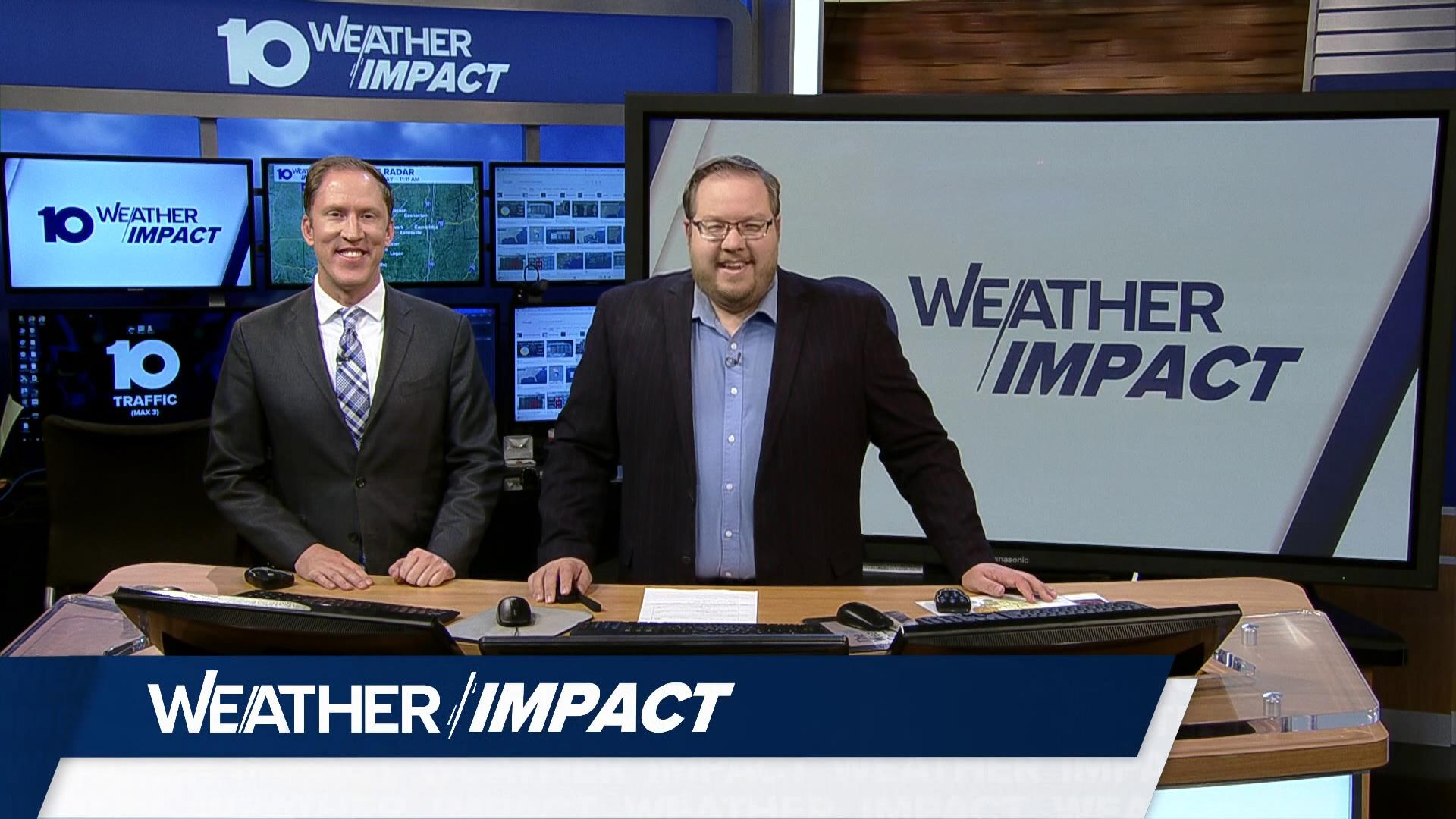 Meteorologists Aaron White and Michael Behrens discuss the rainy forecast for the weekend.