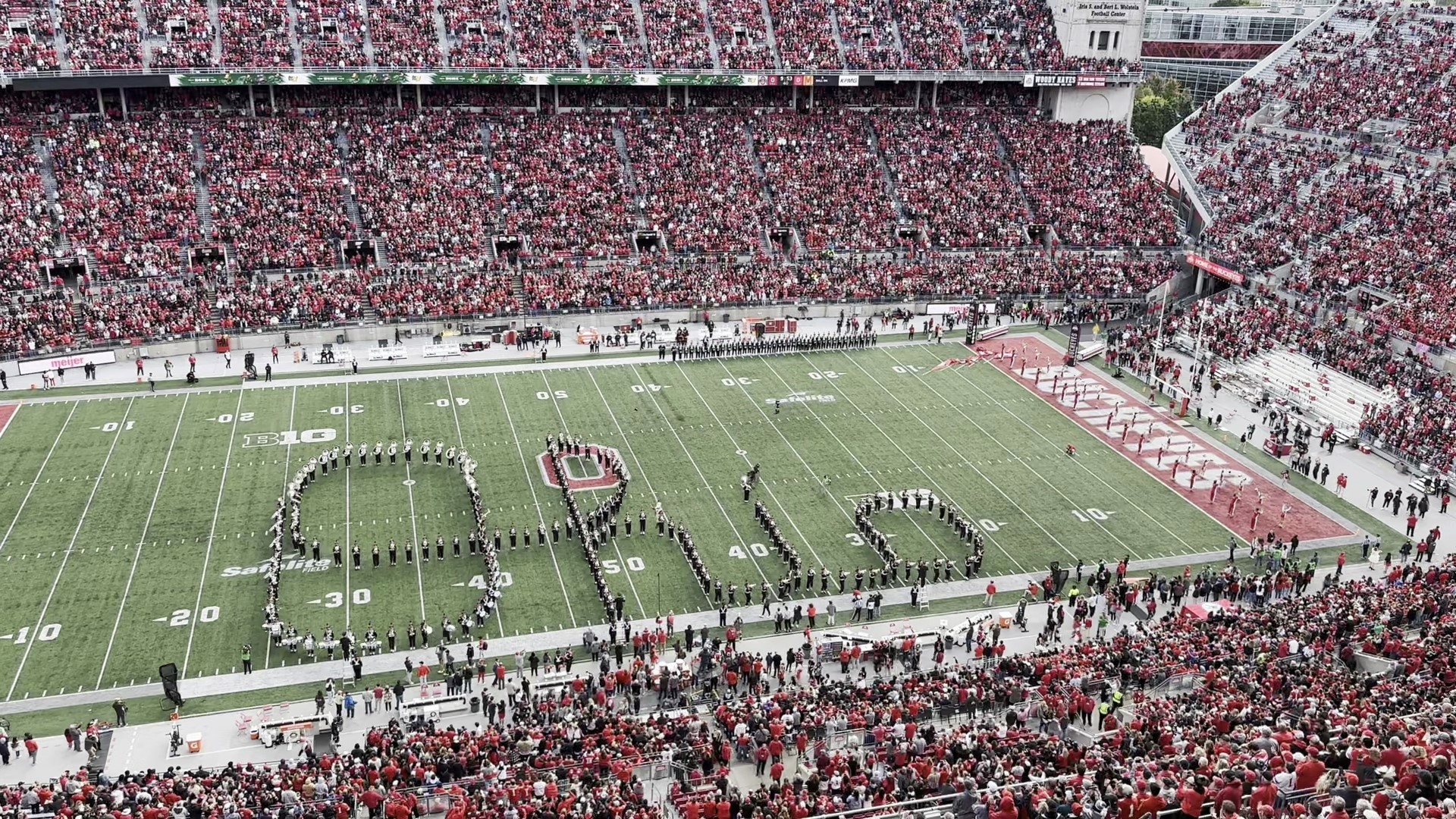 The Best Damn Band In The Land performs "Script Ohio" before the Ohio State-Maryland on Saturday, Oct. 7, 2023.