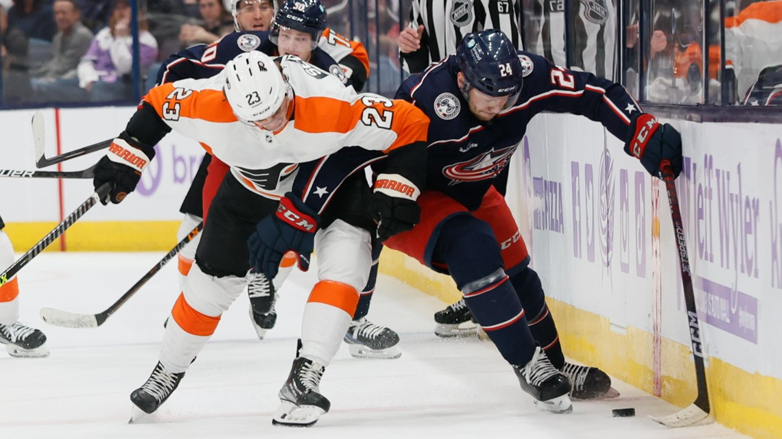 Flyers defeat Blue Jackets 5-3; win two of the last three