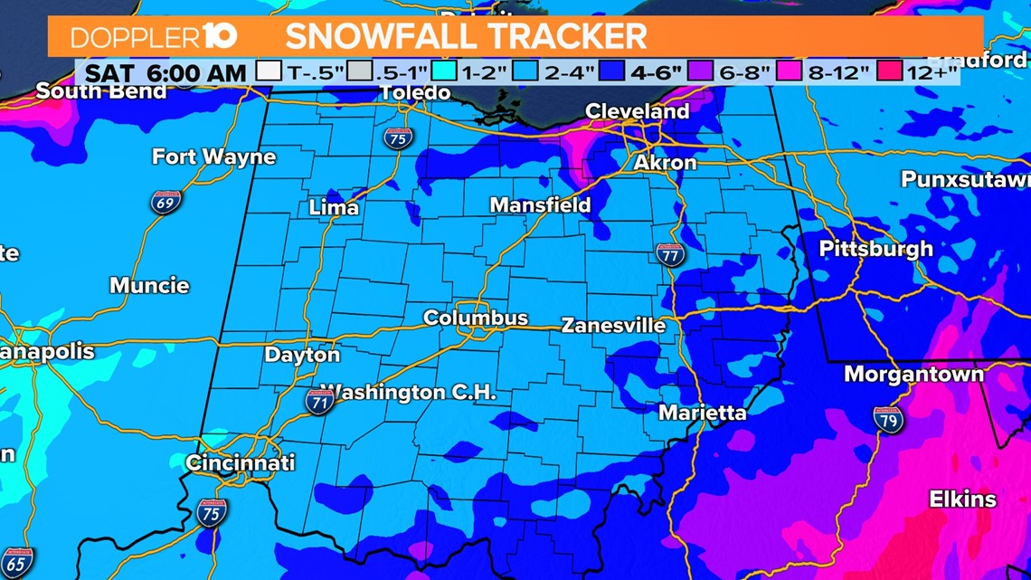 Snow in central Ohio: Up to 4" possible - Vimarsana News