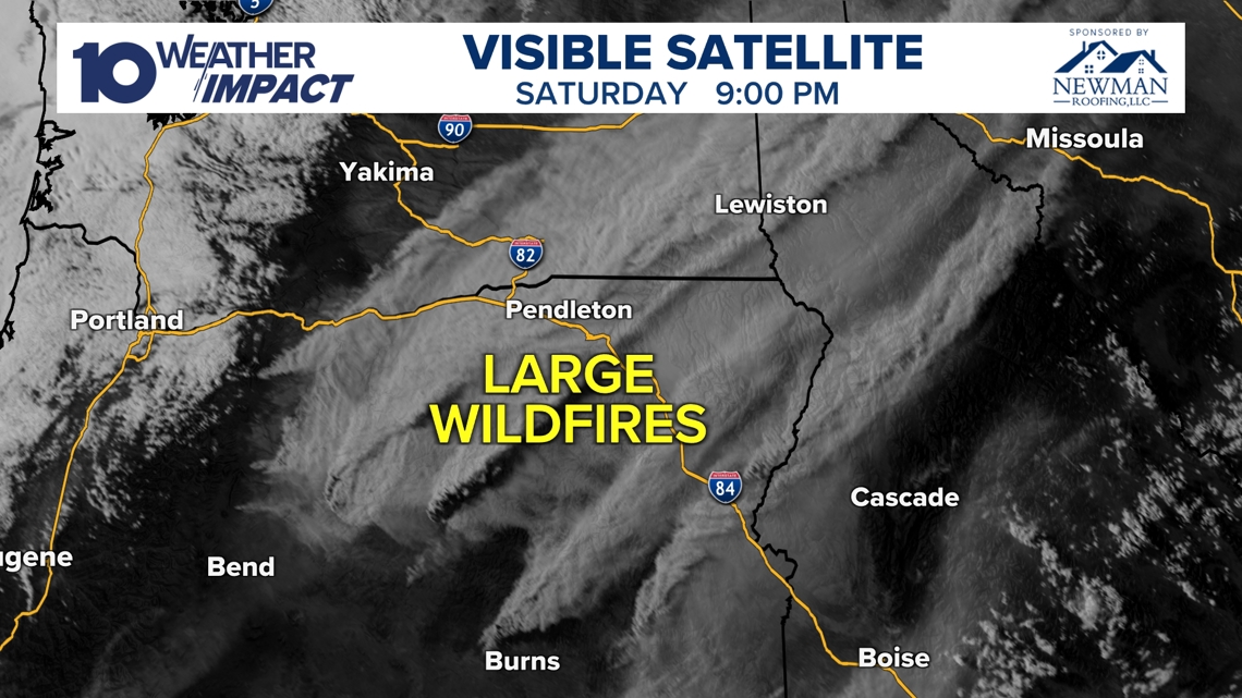 Hazy skies return due to large wildfires burning in the Pacific ...