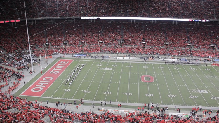 Ohio State Marching Band enters The 'Shoe | Ohio State-Penn State