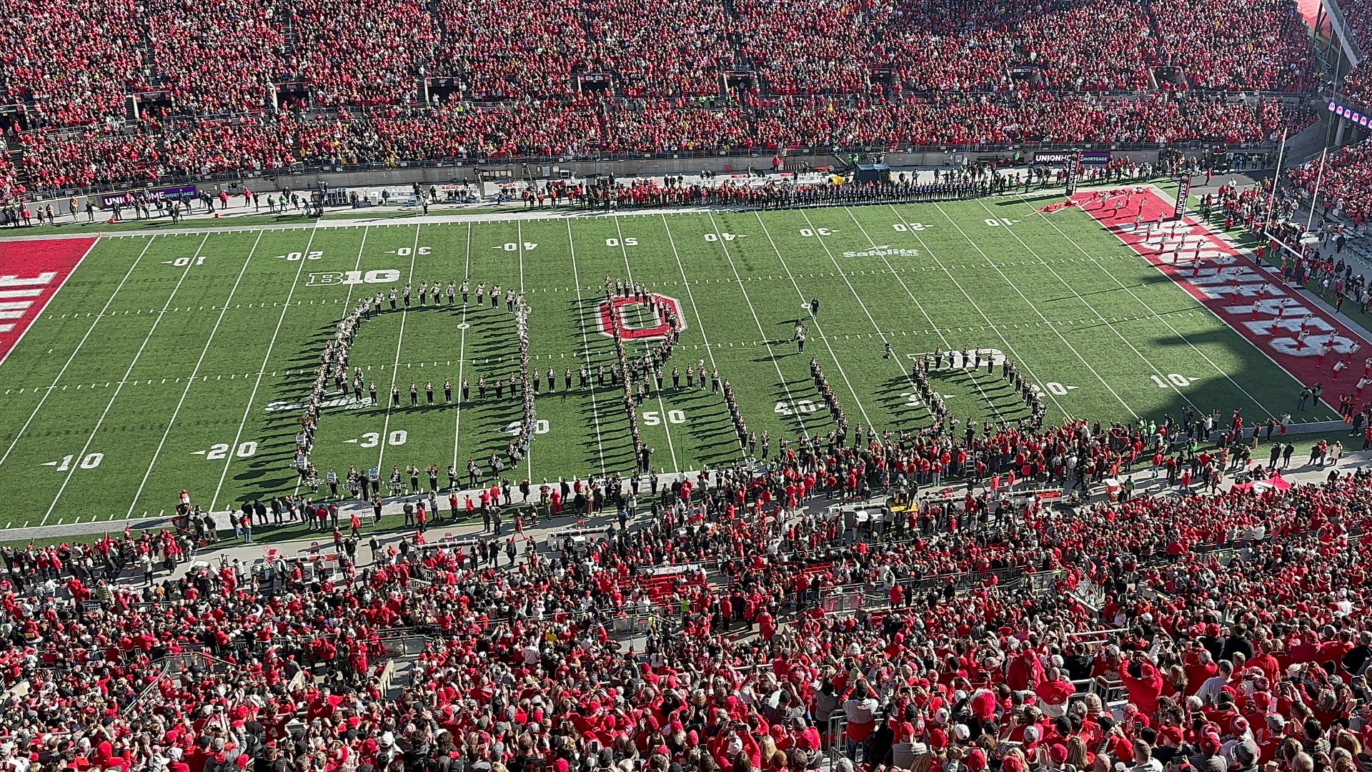 The Best Damn Band In The Land performs "Script Ohio" before the Ohio State-Michigan game on Saturday, Nov. 26, 2022.