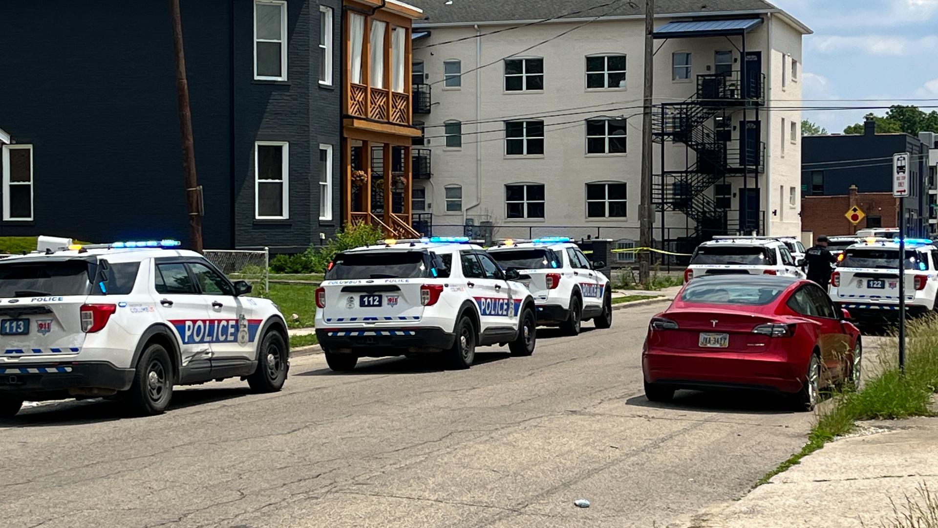 Columbus police were called to a home in the 1100 block of Oak Street just after 12:30 p.m. Tuesday on a report of a shooting. 
