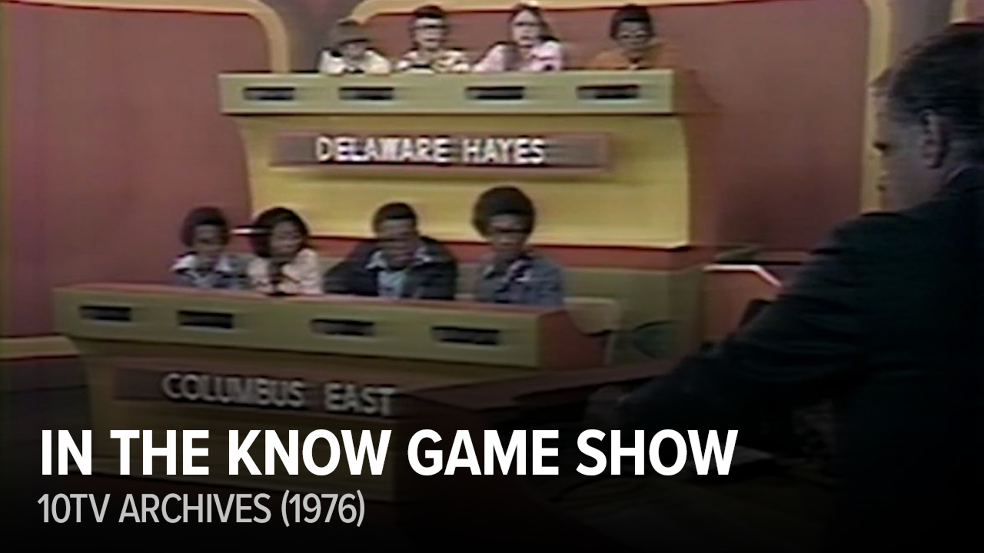 Delaware Hayes and Columbus East high schools face off in the 1975-76 championship. The game show first debuted on WBNS-TV in October 1965.