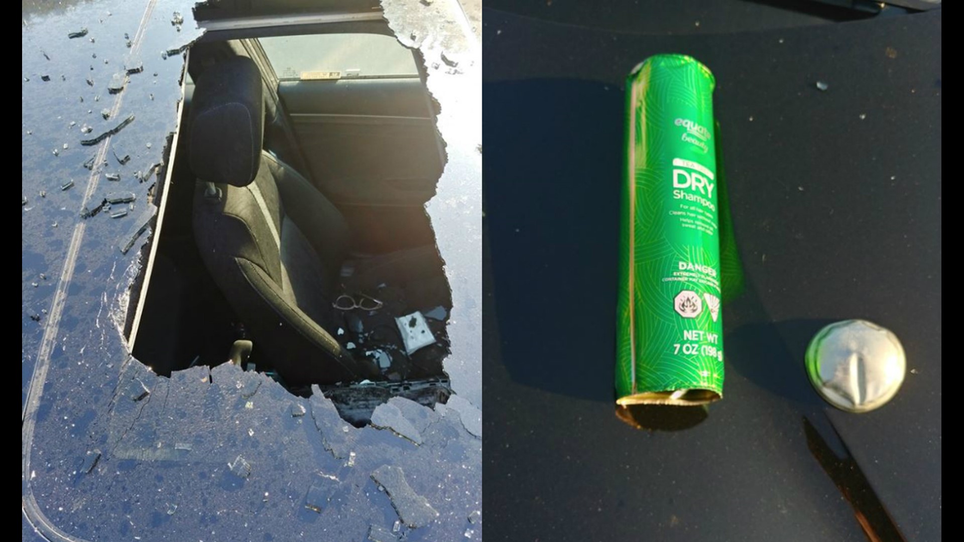 Missouri mother sends warning after aerosol can of dry shampoo explodes