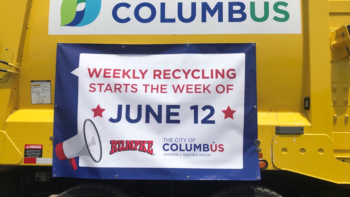 Columbus announces to collect recycling every week in June