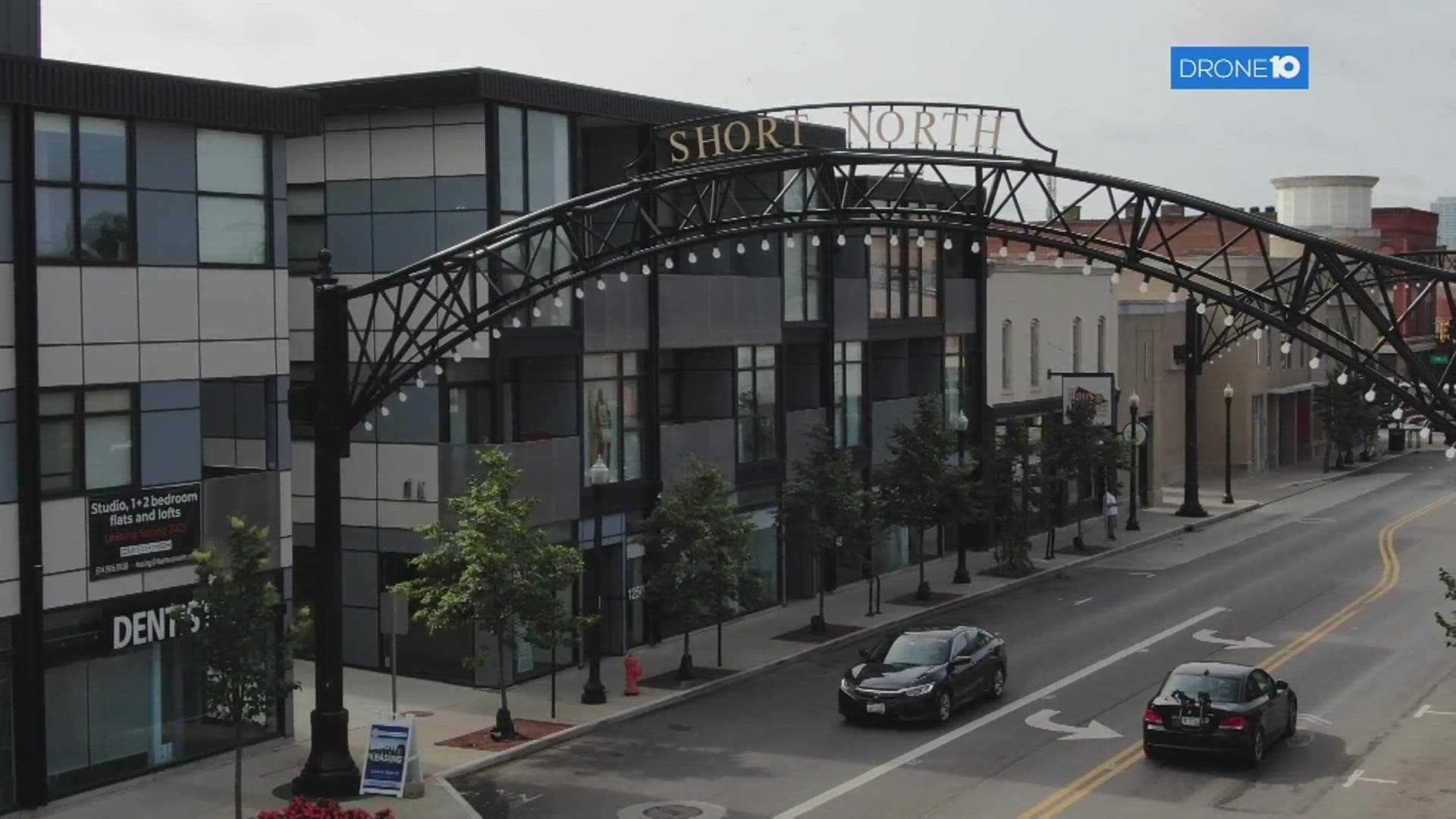 Drone 10 video gives an aerial view of the Short North Arts District.