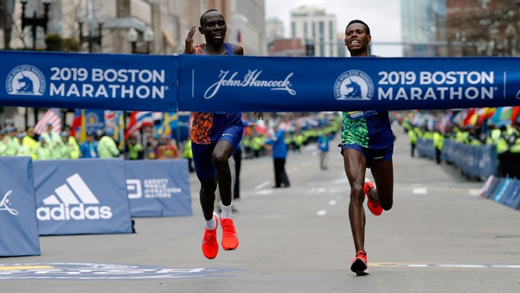 History of the Boston Marathon finish line