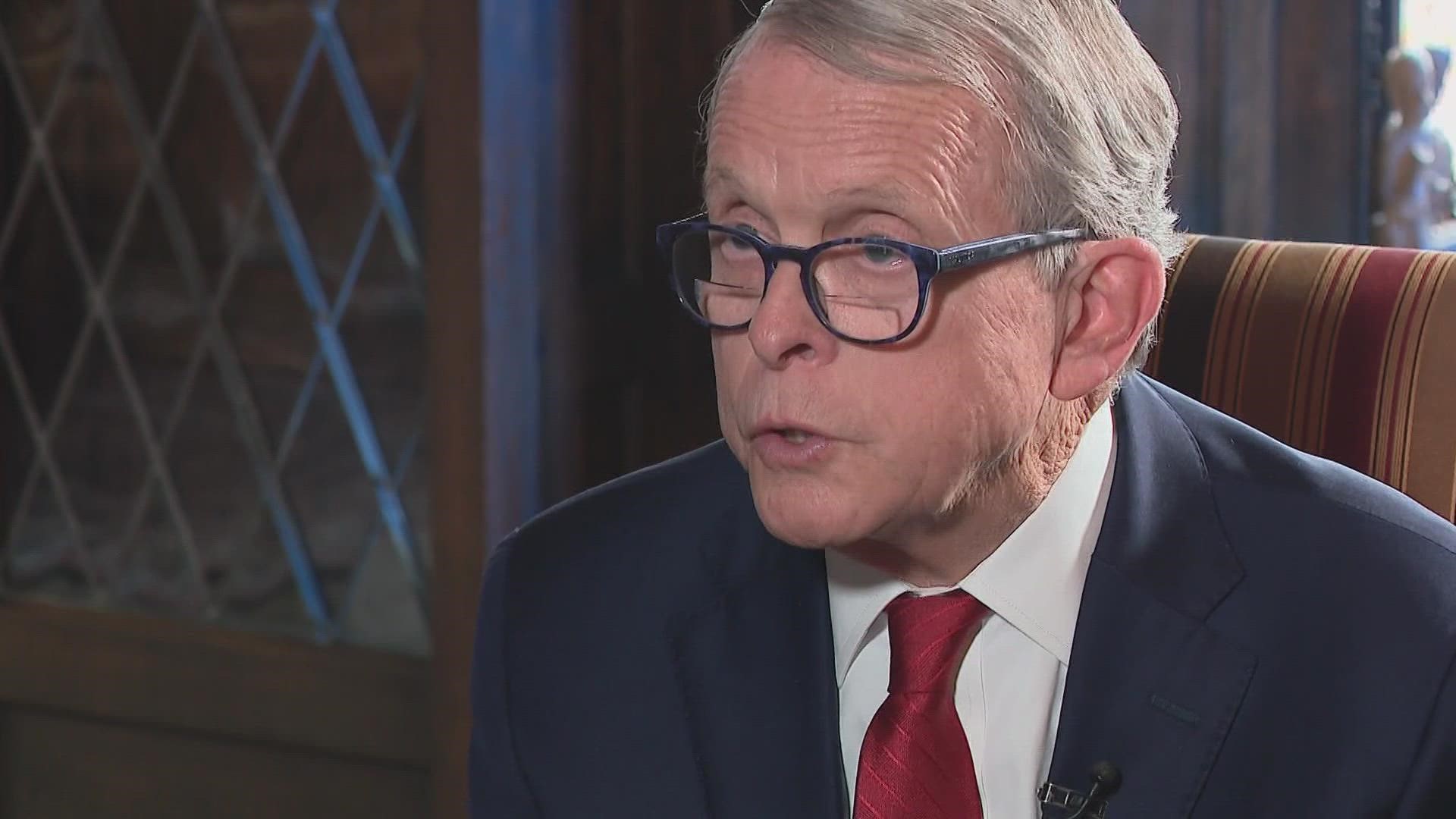 Gov. Mike DeWine will be sworn in for his last term on Jan. 9 at the Ohio Statehouse.