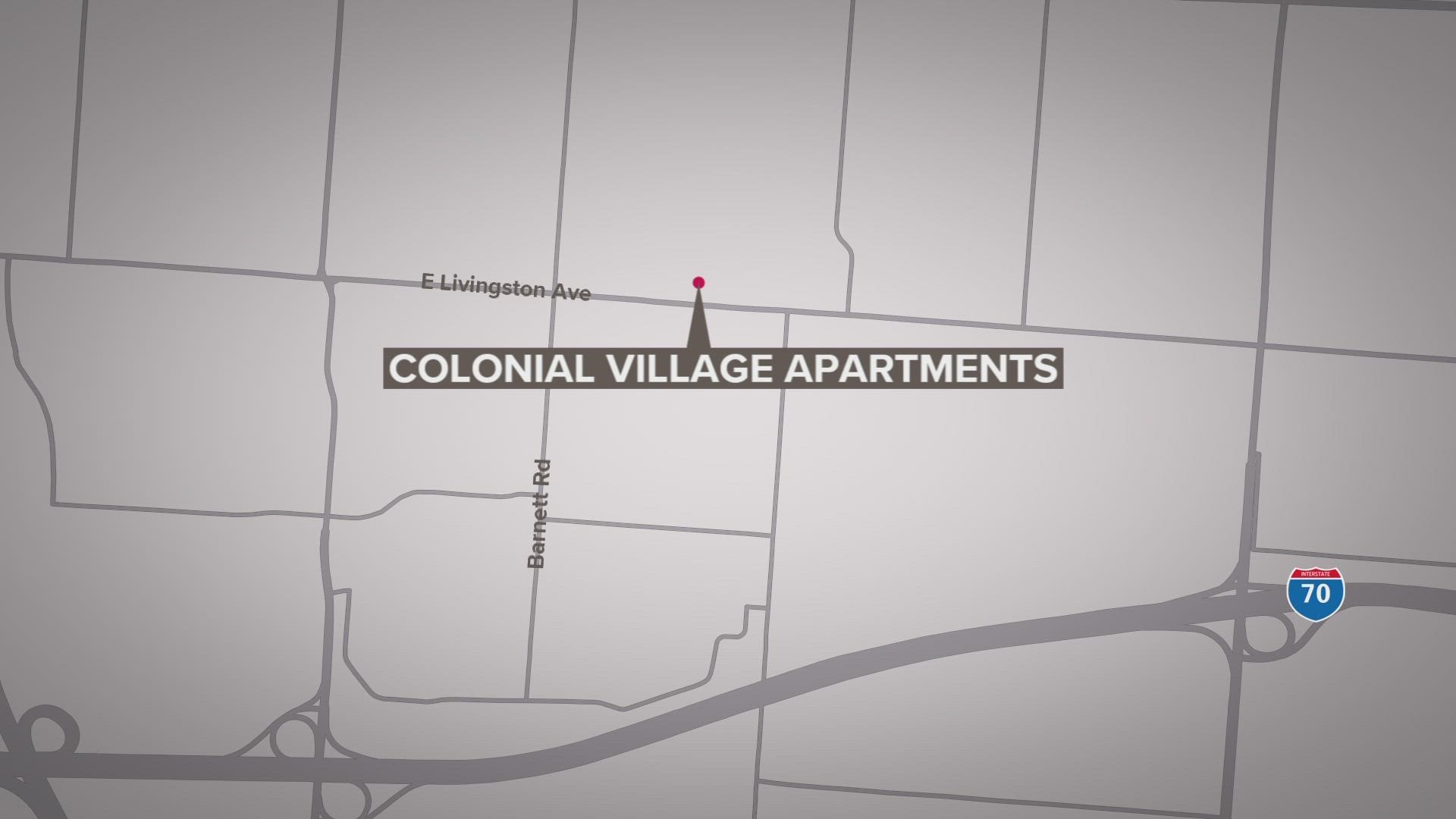 A woman was reportedly cut with a machete in east Columbus early Tuesday morning.