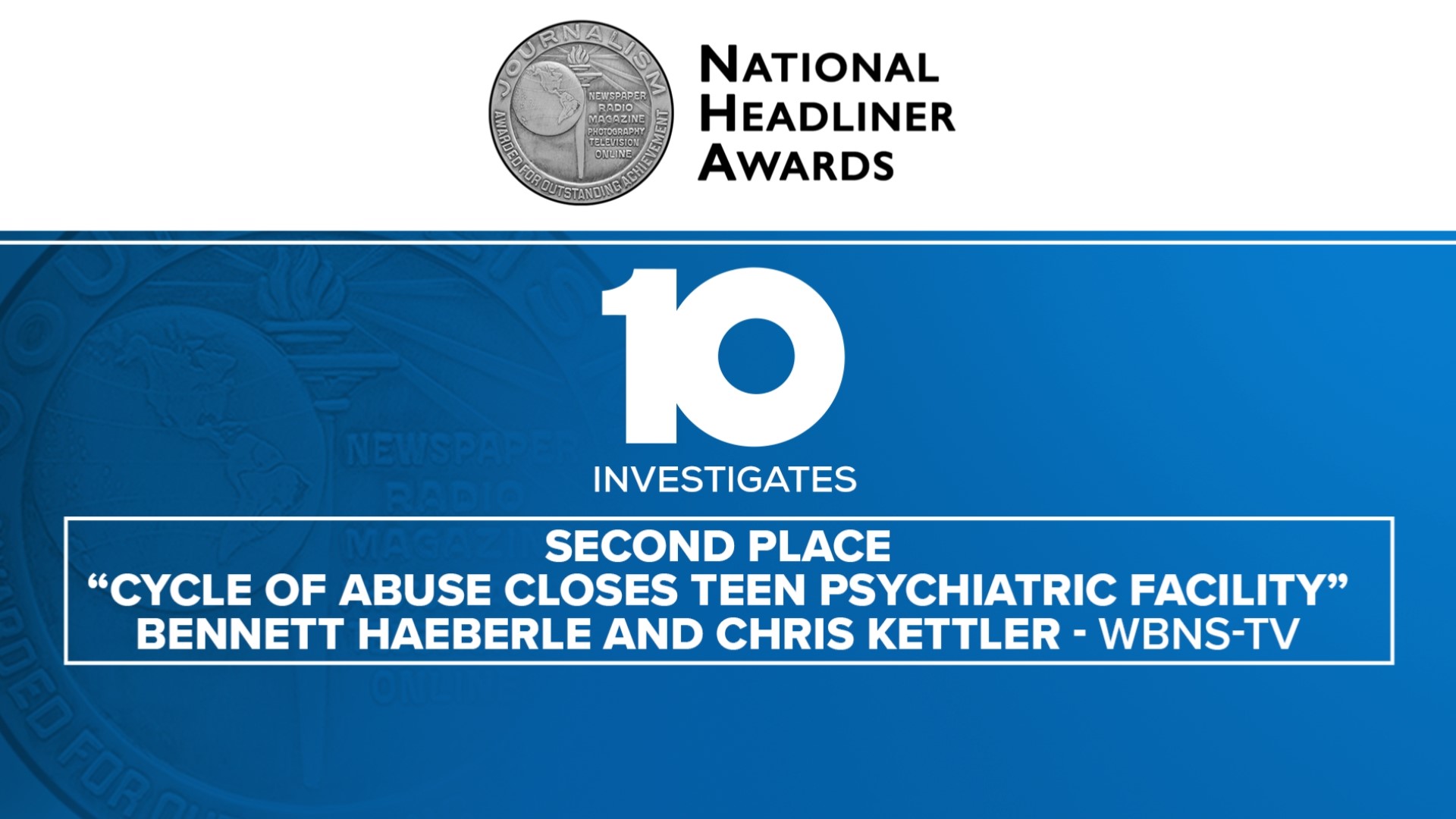 National Headliner Awards honor the best journalism in the U.S. It is one of the oldest and largest annual contests recognizing journalistic merit in the country.