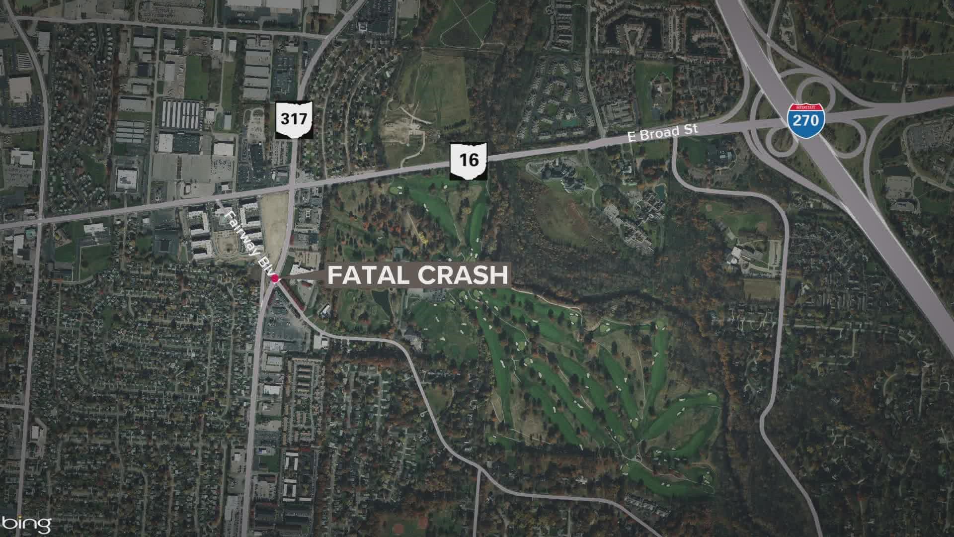 One person is dead after crashing into a power pole in Whitehall early Friday morning.