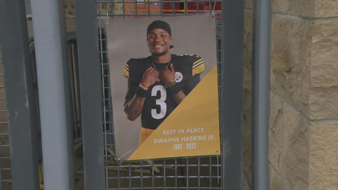 Dwayne Haskins memorial in Pittsburgh grows ahead of funeral service ...